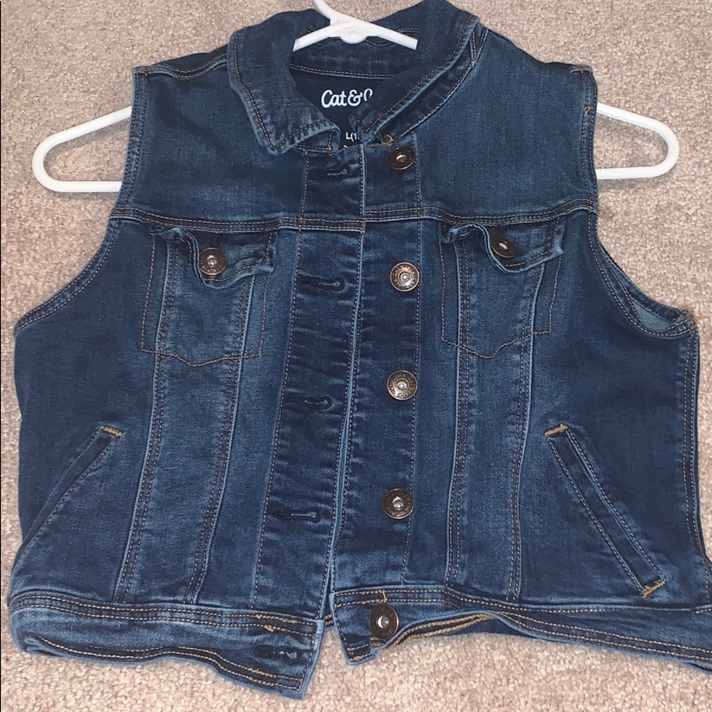 Navy Blue Jean Jacket